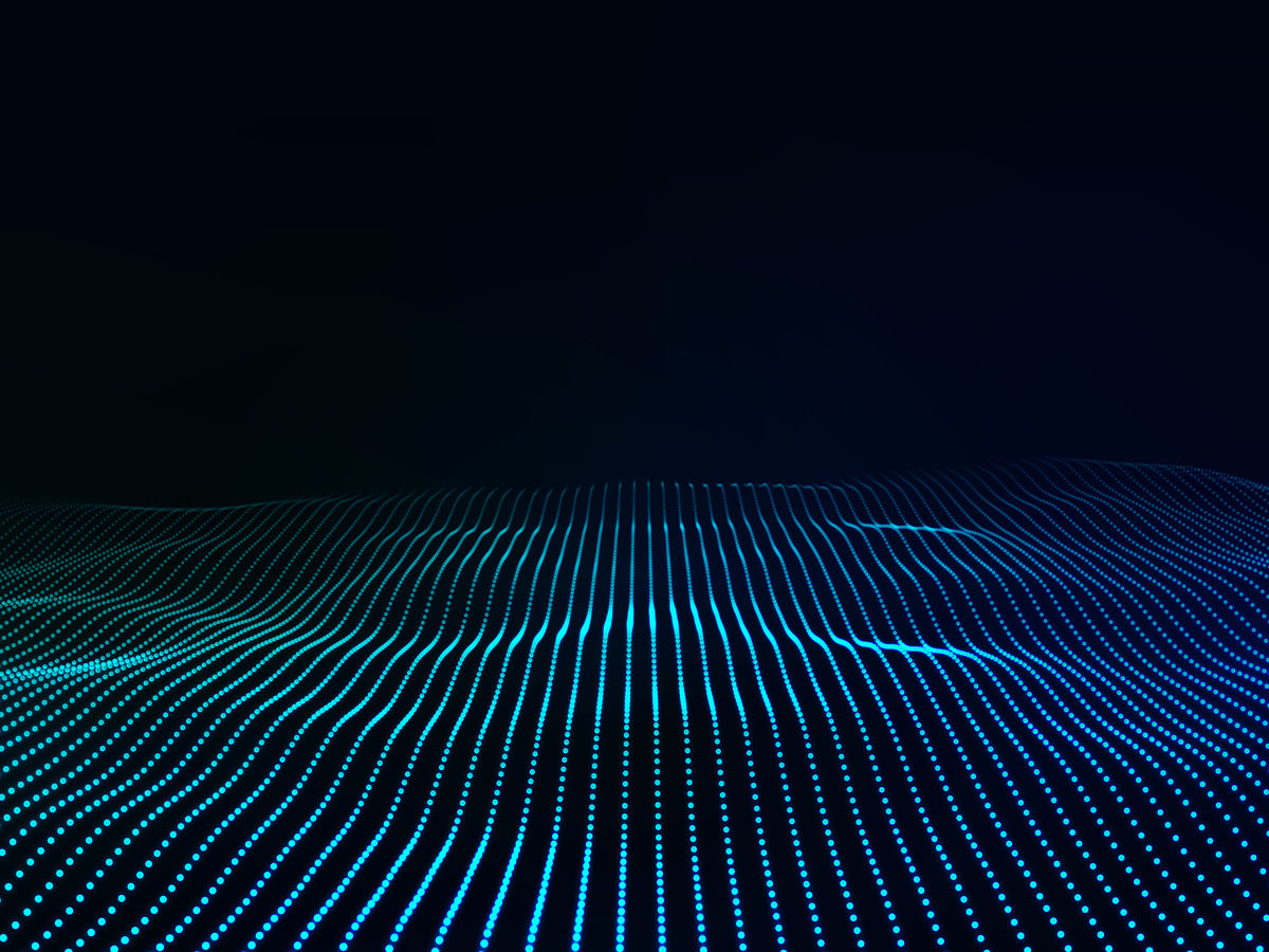 Wave of data points, representing telecommunications and media litigation investigations