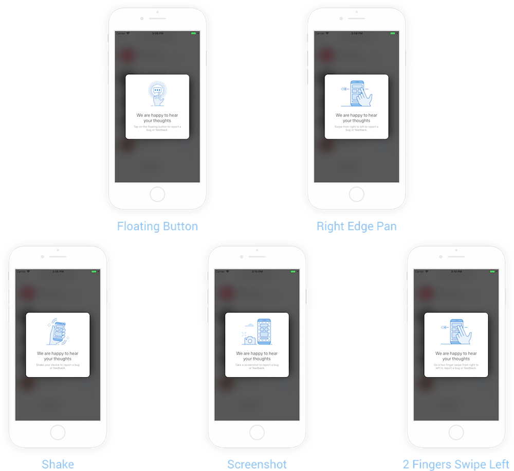 Instabug iOS SDK user onboarding for live apps