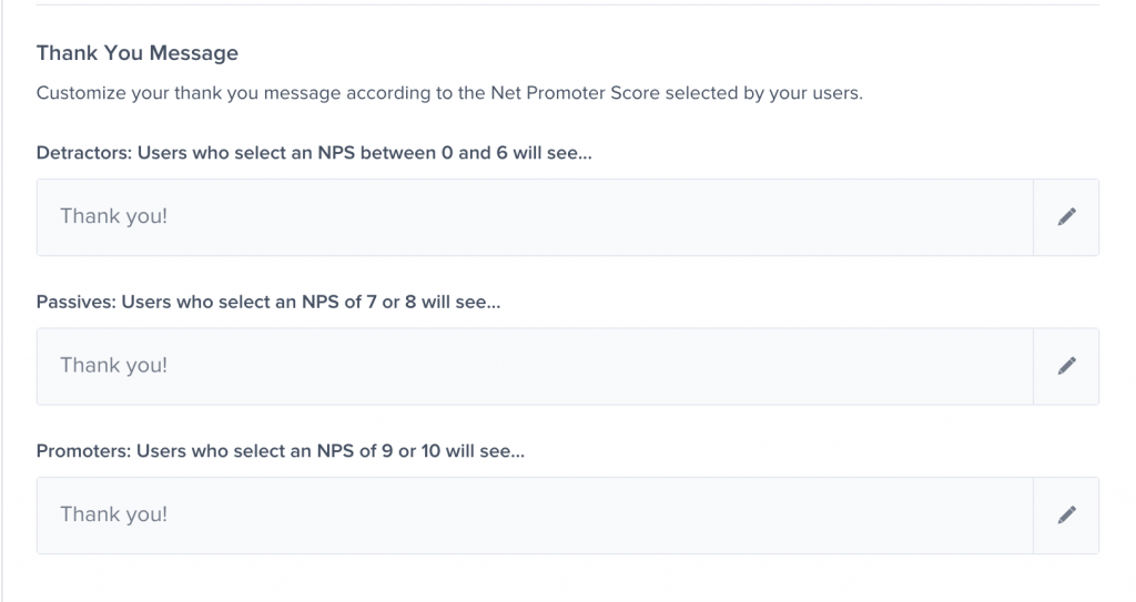 instabug surveys thank you