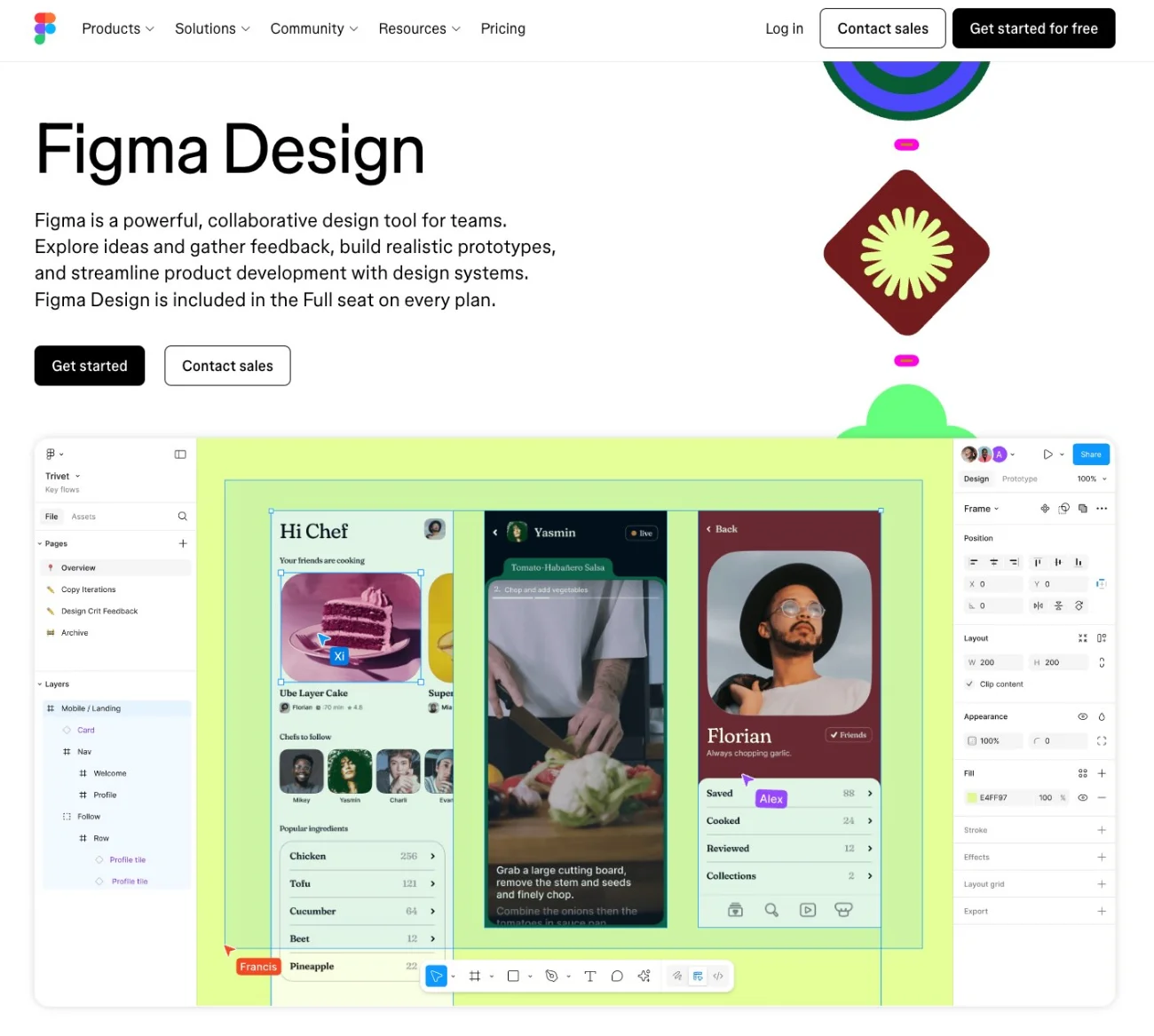 Figma mobile app design tool