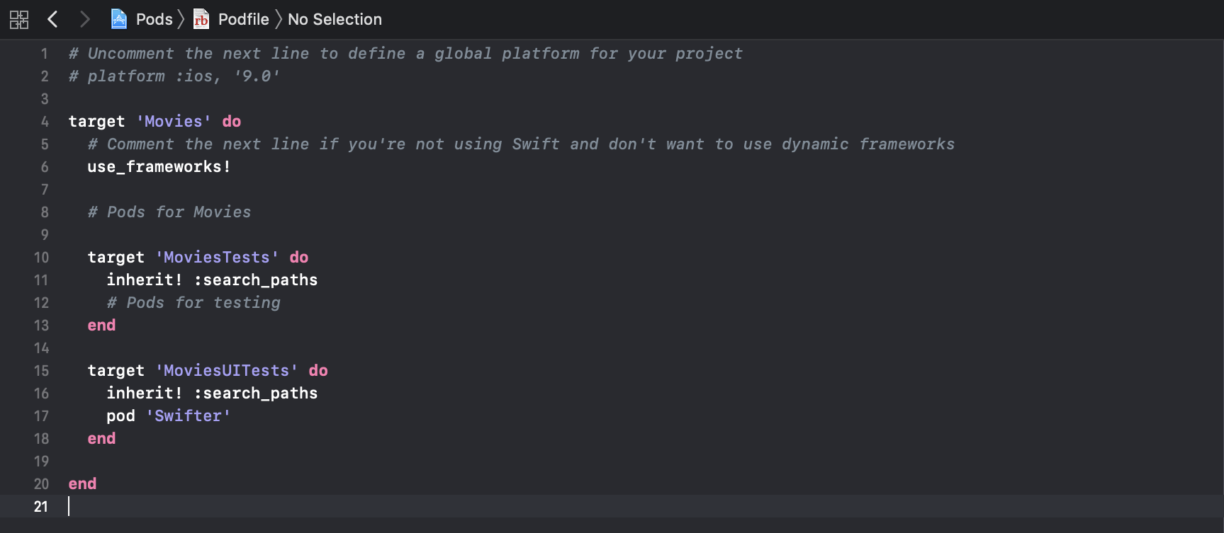 TDD Test Driven Development Sample Project Swifter