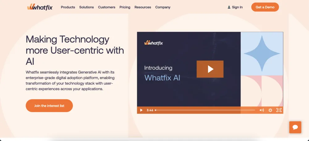 Whatfix for AI onboarding