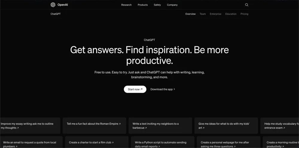 ChatGPT for ai onboarding