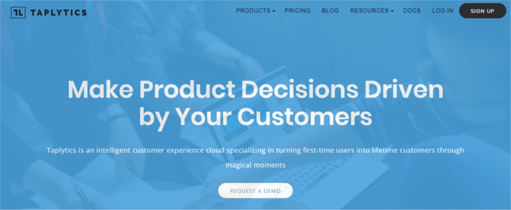 Taplytics feature flag tool homepage