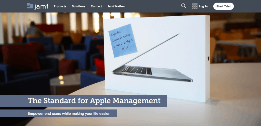 Jamf homepage
