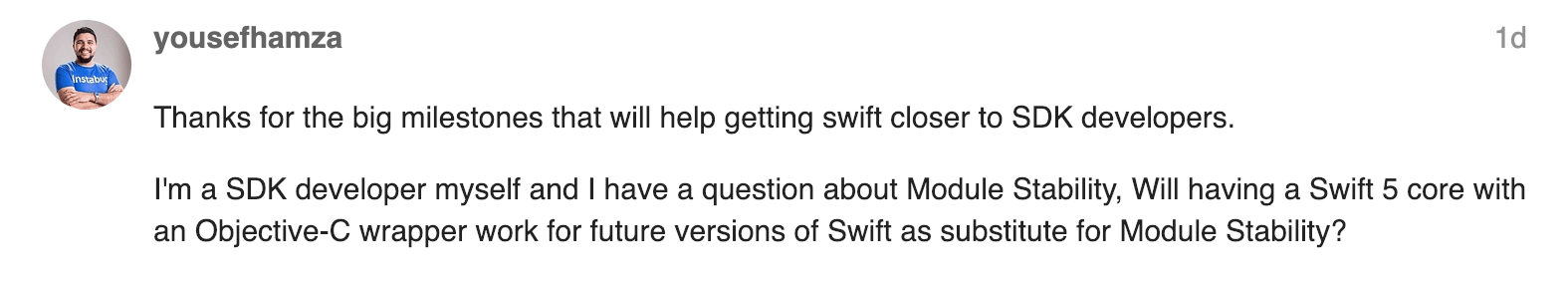 Swift Module Stability