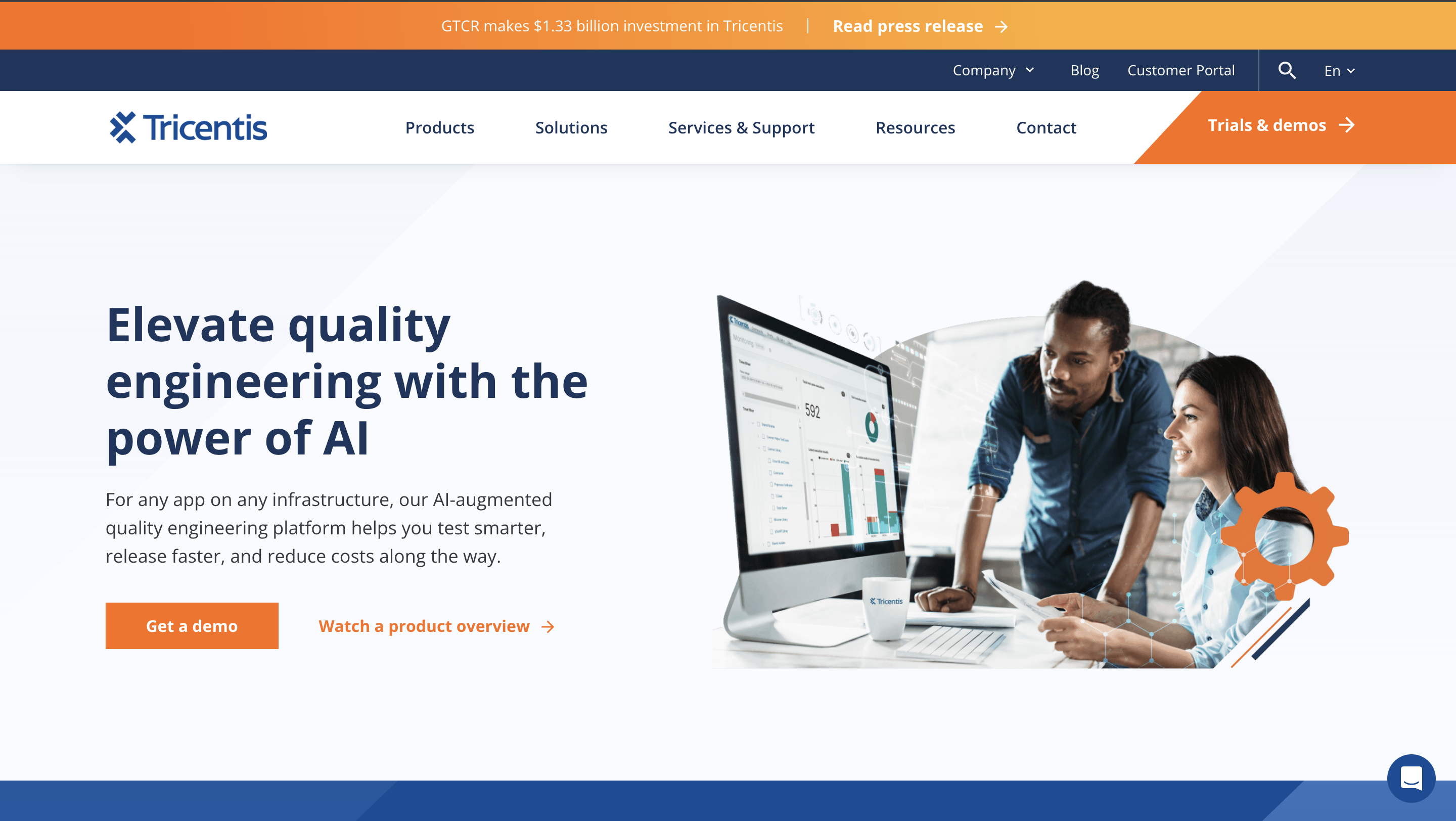 Tricentis Tosca mobile testing tool homepage
