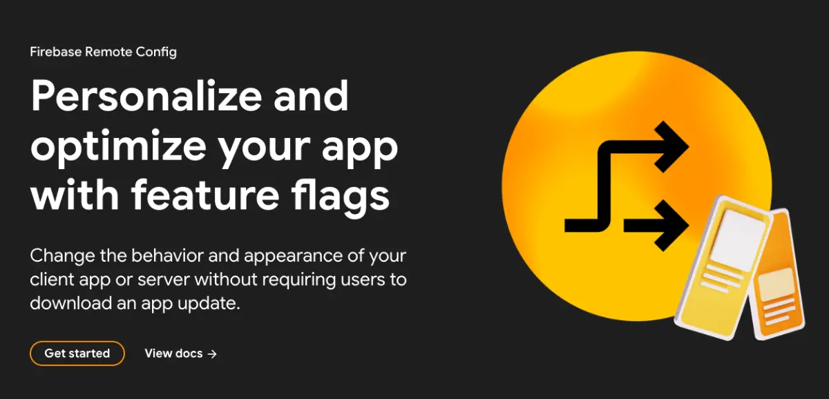Firebase Remote Config feature flag tool