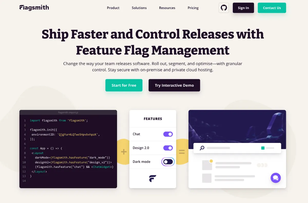 Flagsmith feature flag tool