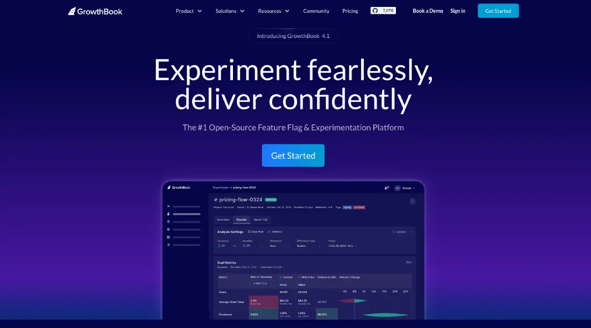 GrowthBook feature flag tool