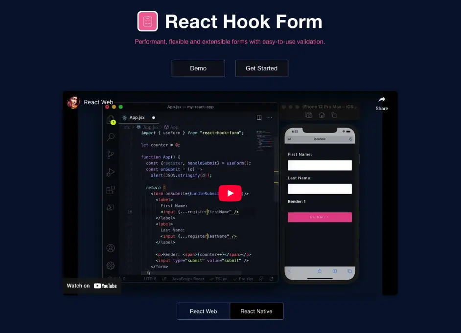 React Hook Form