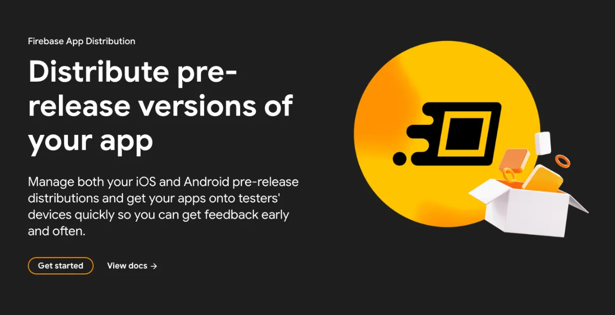 Firebase mobile app distribution platform