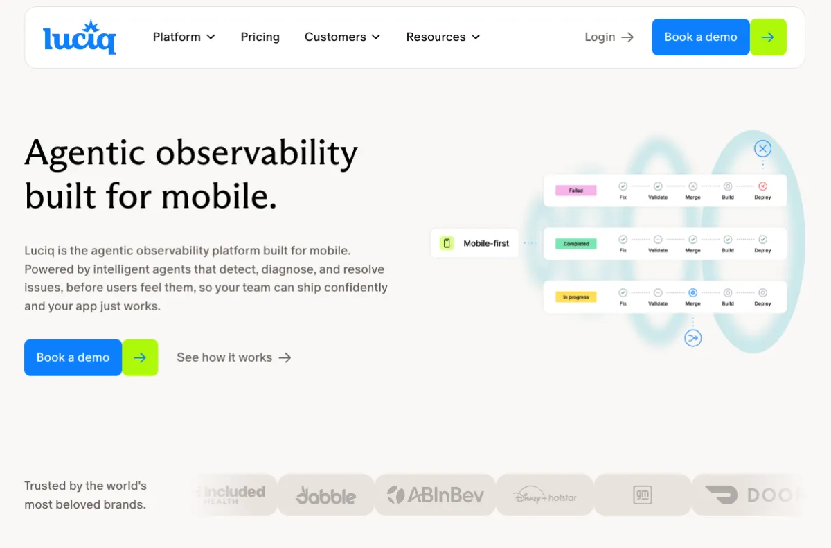 Luciq react native observability