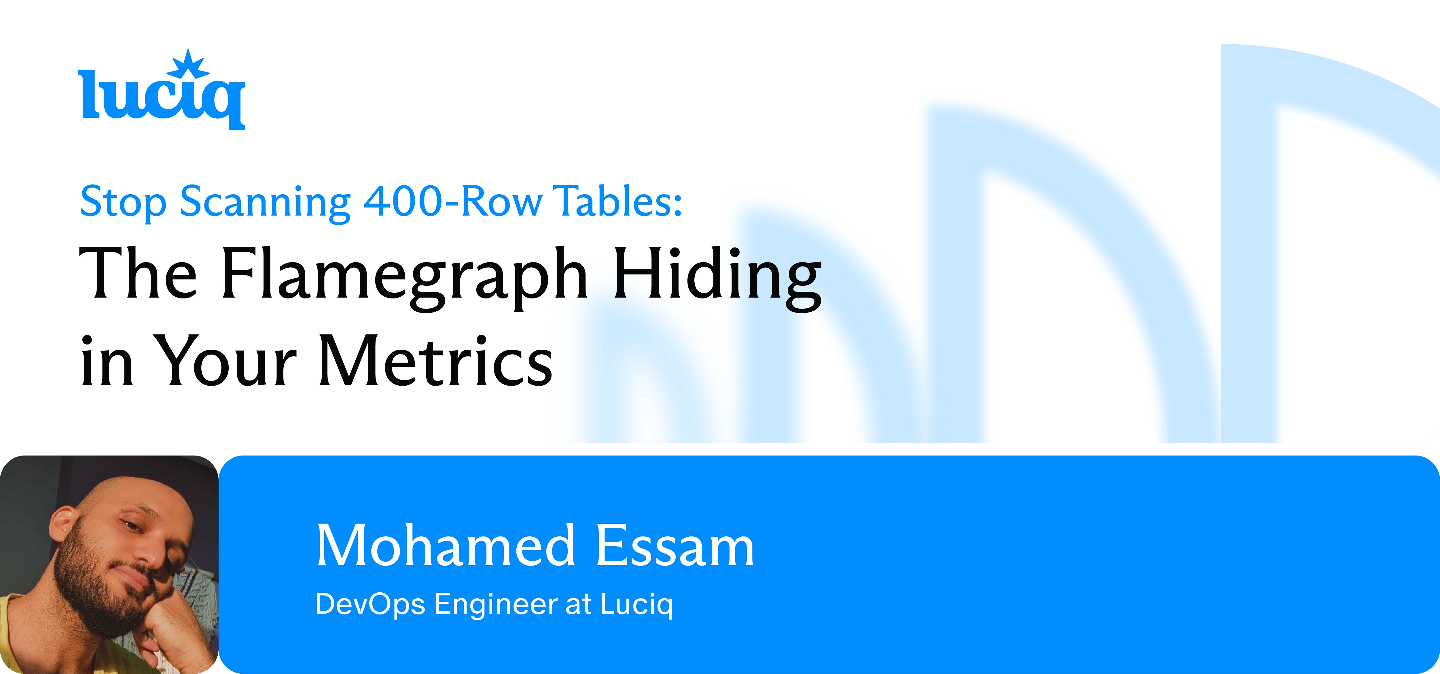 Stop Scanning 400-Row Tables: The Flamegraph Hiding in Your Metrics