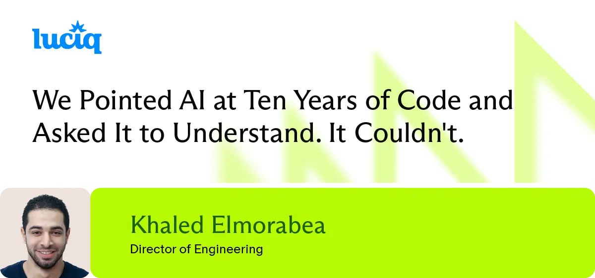 We Pointed AI at Ten Years of Code and Asked It to Understand. It Couldn't.