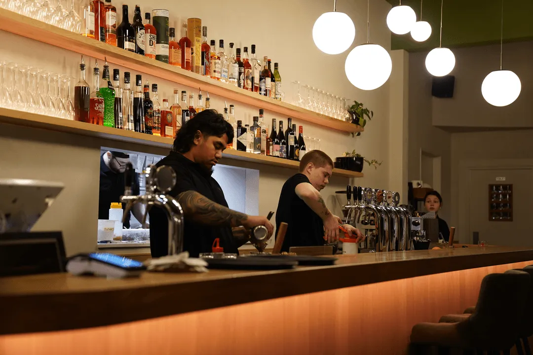 Octavo Bar Staff Making Drinks