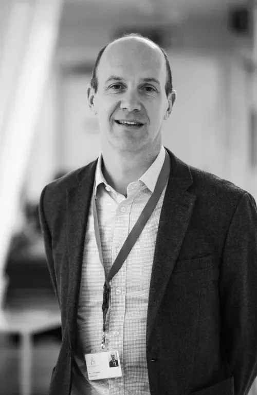 Portrait of Mr Toby Baring, consultant shoulder and elbow surgeon
