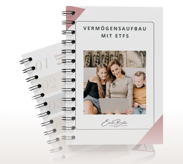 Ein Workbook von Investiere Dich Frei, das Teilnehmerinnen als Begleitmaterial zu den Masterclasses erhalten
