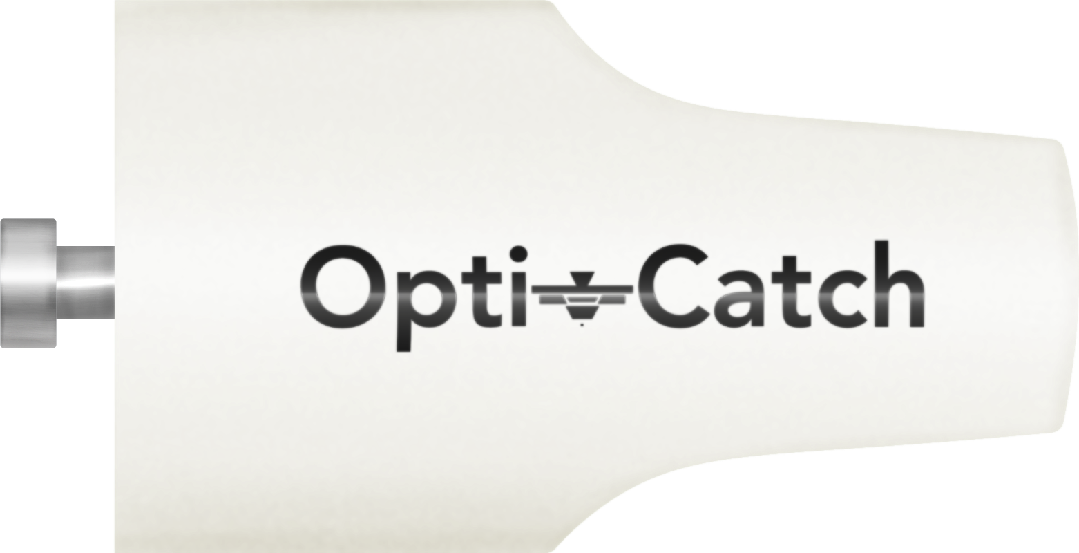 dummy starter side view with opti-catch logo