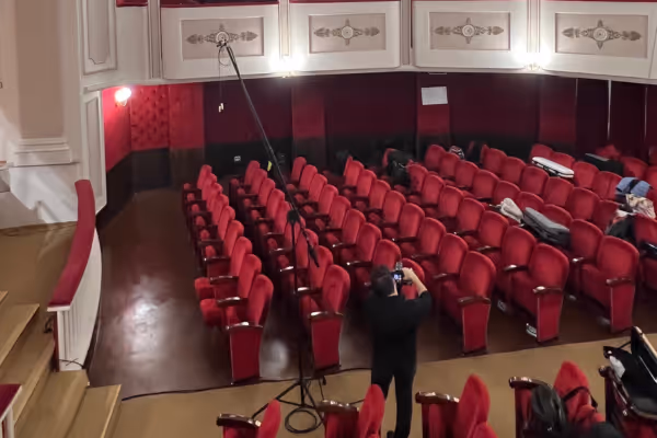 During the recording session...