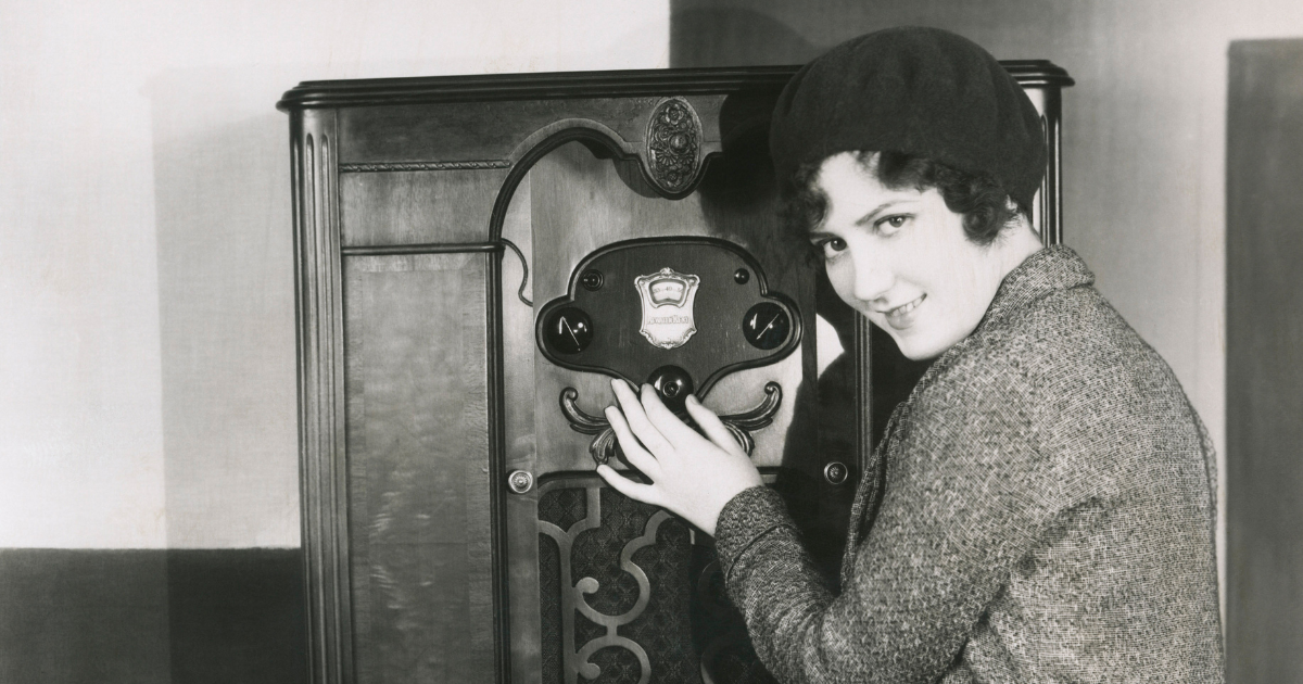 Modern broadcasting began around 1920.