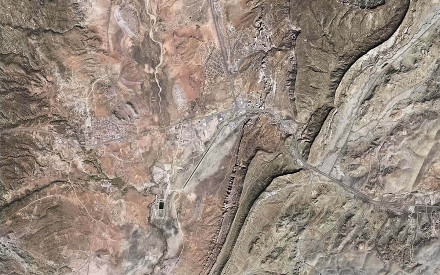 Google maps satelite image of a potential mining discovery