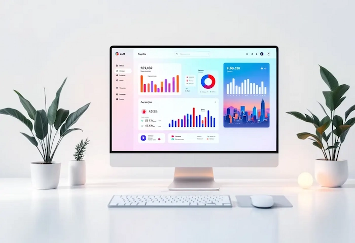 Ecran d'ordinateur  montrant un beau site web