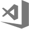 Visual Studio Code logo.