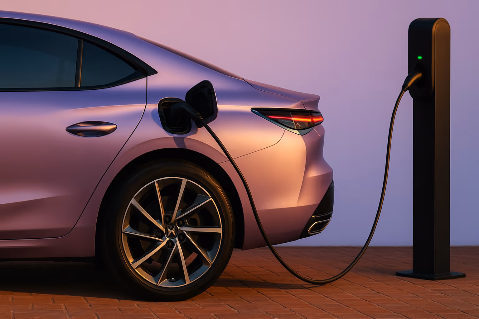 borne recharge véhicule électrique avec prise type 2