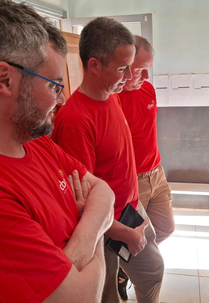 Dualta Roughneen, CEO of CBM Ireland, on a field visit