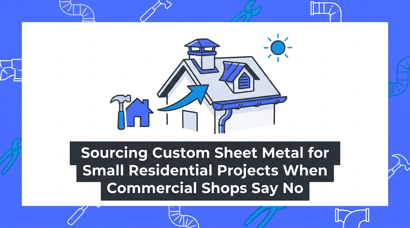 Sourcing Custom Sheet Metal for Small Residential Projects When Commercial Shops Say No