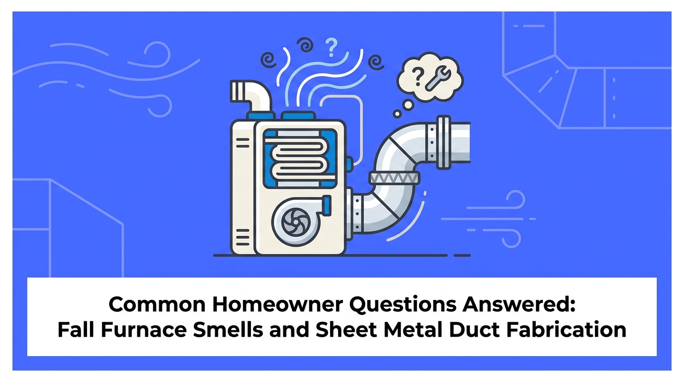 Common Homeowner Questions Answered: Fall Furnace Smells and Sheet Metal Duct Fabrication