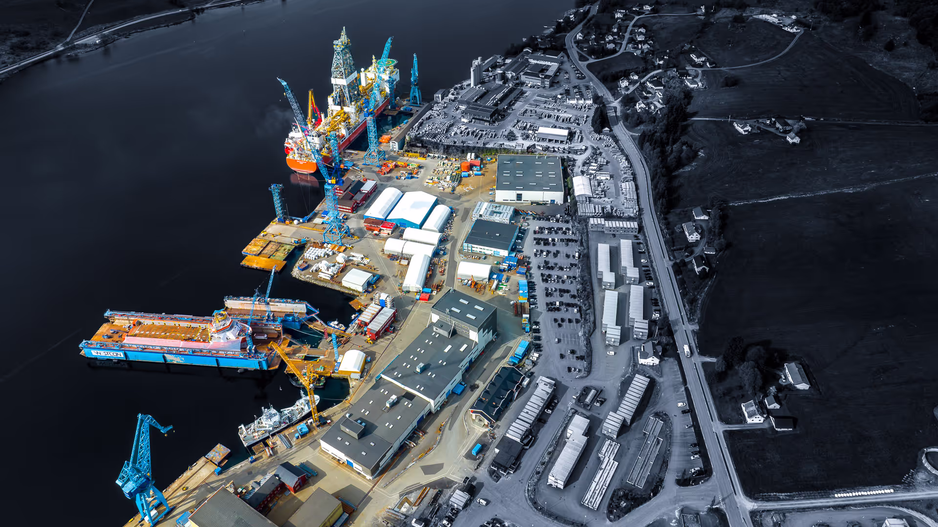 Oversiktbilde av Westcon ISPS anlegg