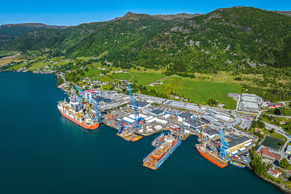 Ølensvåg anlegg ovenfra