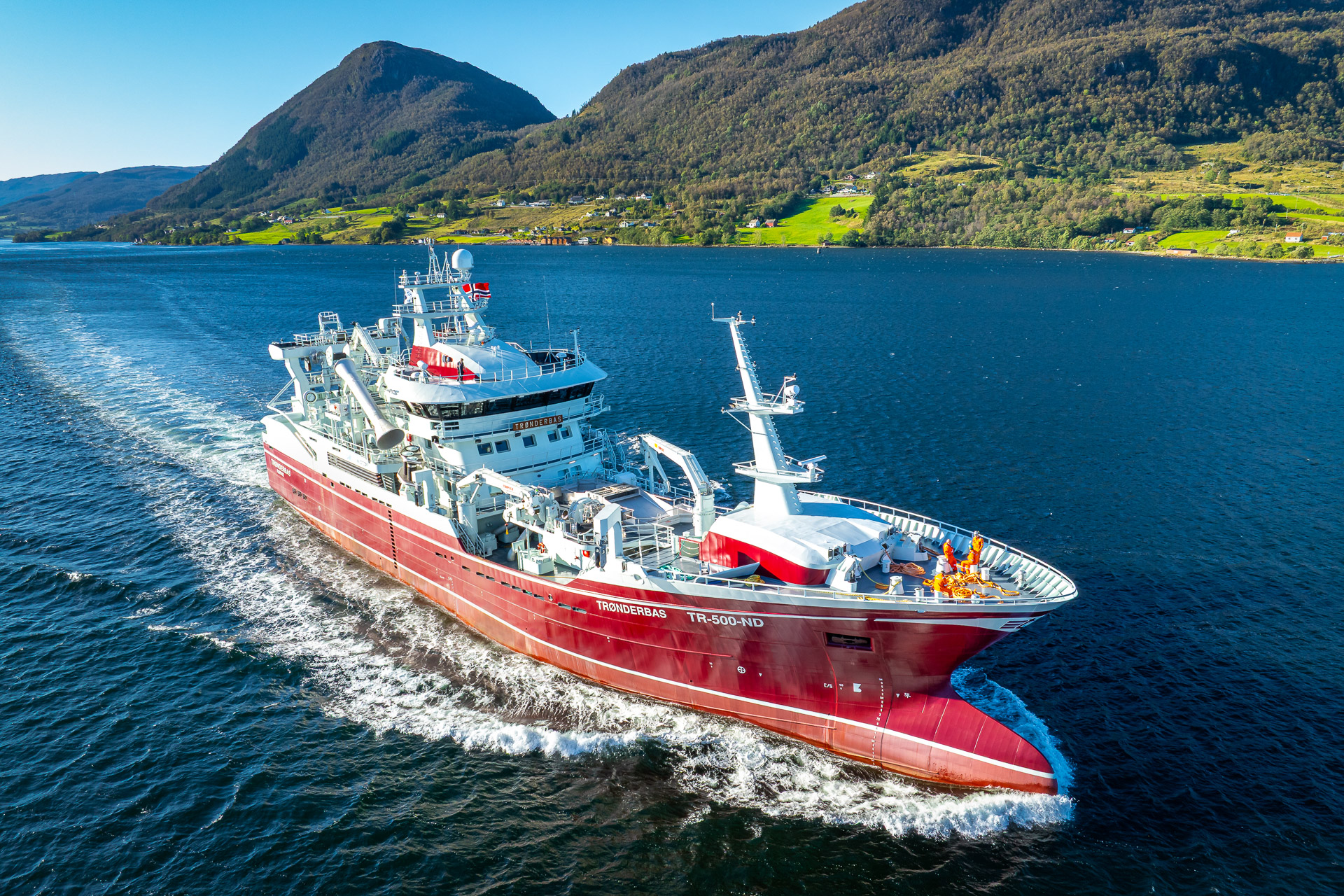 Trønderbas sea trial