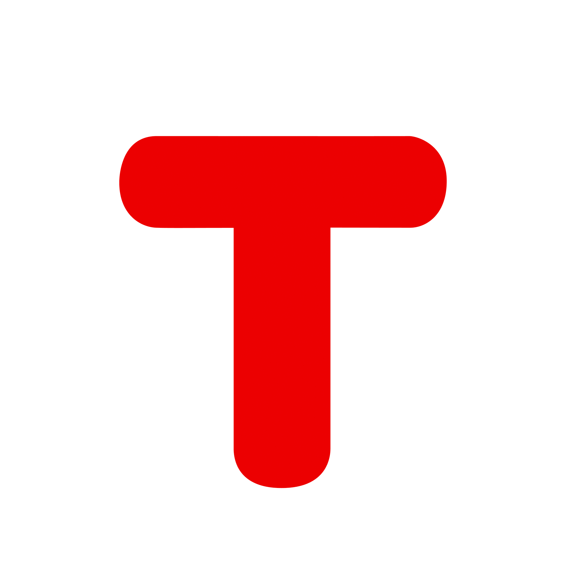DNT-logoen med T og sirkel rundt