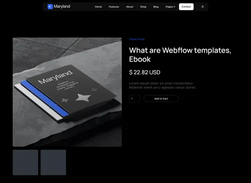 App Webflow Template -Maryland - Created by Wedoflow.com and Azwedo.com
