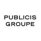 Black and white logo of Publicis Groupe with the text stacked in two lines.