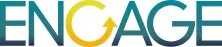 ENGAGE logo with a yellow circular arrow forming part of the letter G.
