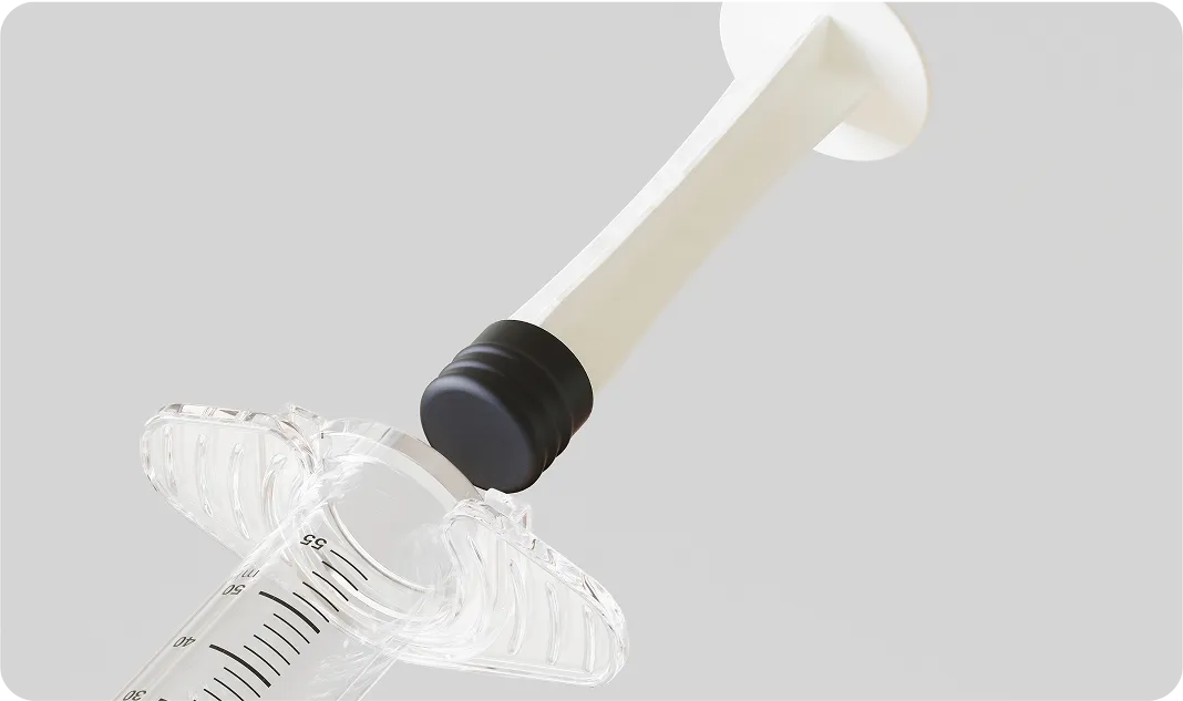 Eco-friendly molded pulp medical syringe cap demonstrating sustainable healthcare packaging innovation for safe and sterile applications.