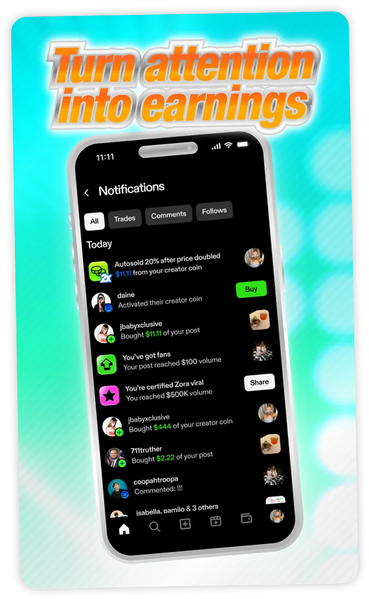 Turn attention into earnings