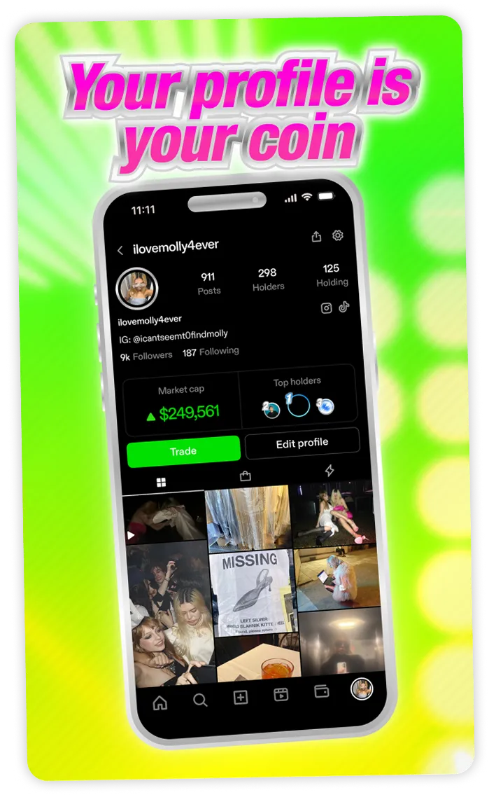 Your profile is your coin.