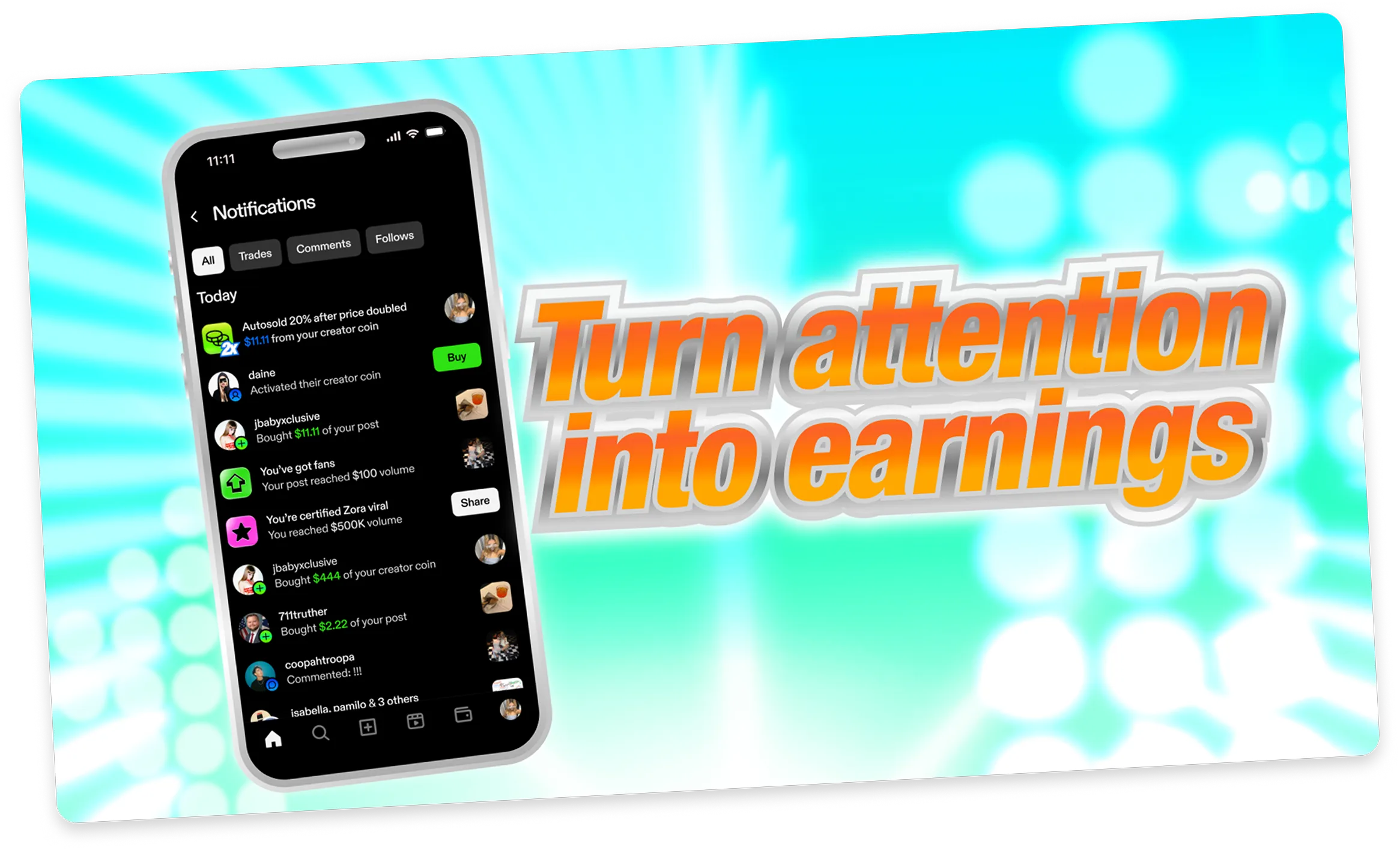 Turn attention into earnings.