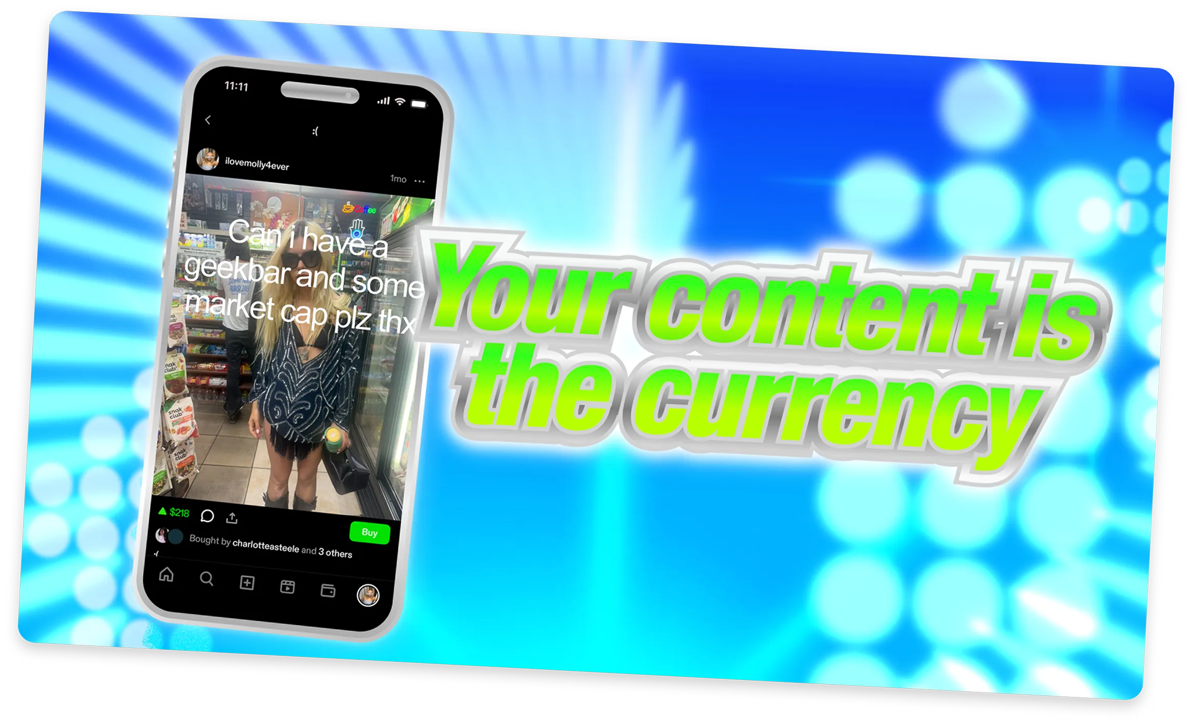 Your content is the currency.