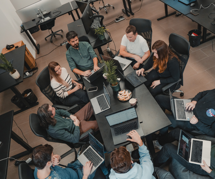healthwallet team in the office