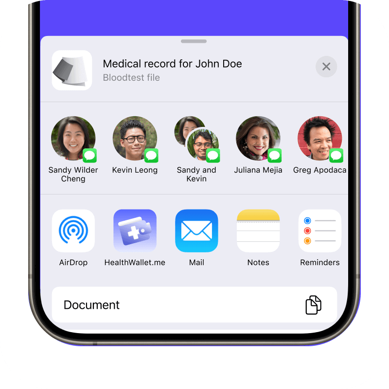 emr app with data sharing