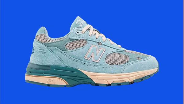 New Balance 993 aqua cream side - 600px