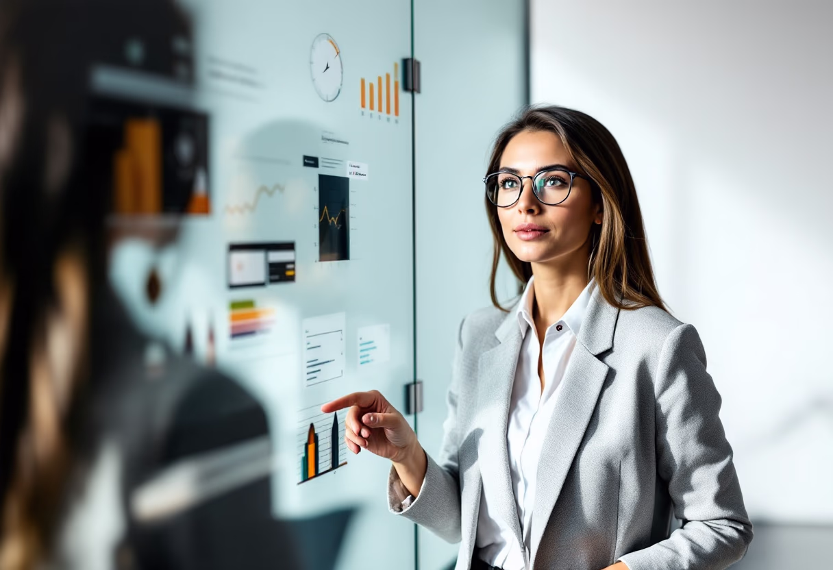 image of a collaborative brainstorming session for a consulting firm