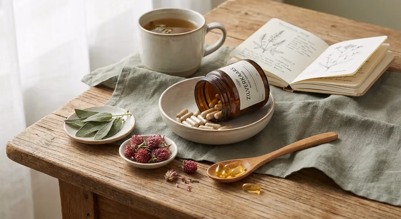 Overview of supplements used to support hot flashes during menopause