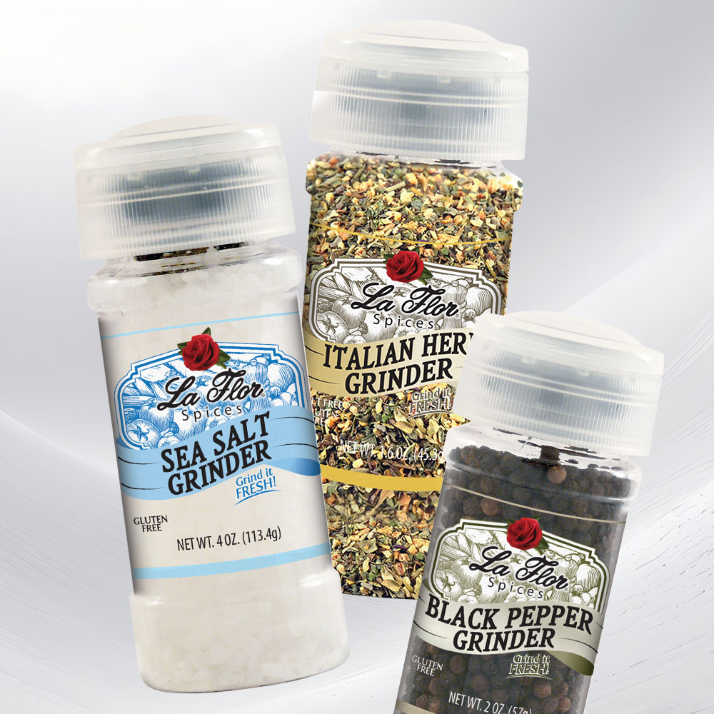 image of La Flor branded grinders